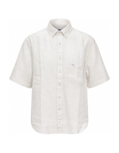 Chemise Lin Blanc Manches Courtes — Fynch Hatton