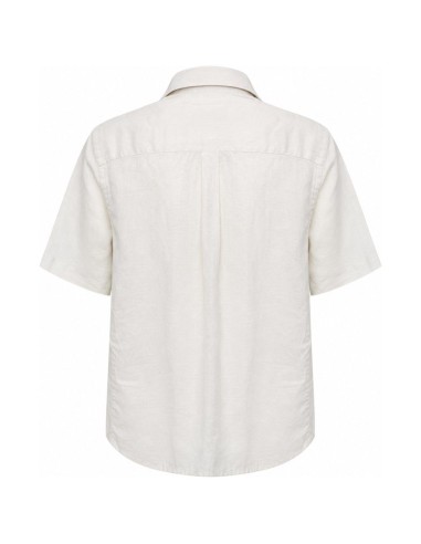 Chemise Lin Blanc Manches Courtes — Fynch Hatton
