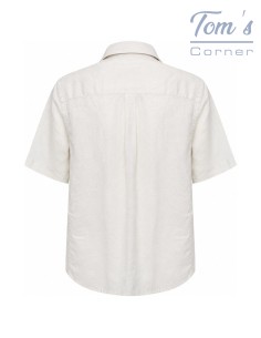 Chemise Lin Blanc Manches Courtes — Fynch Hatton 2